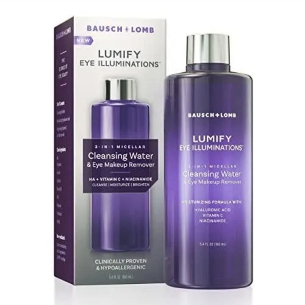Lumify 3 In 1 Cleansing Water With Hyaluronic Acid, Vitamin C, & Niacinamide